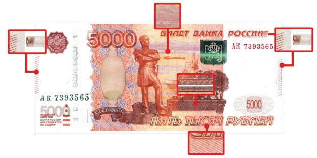 Не дайте себя обмануть: учимся различать поддельные 5000 и 2000 рублей