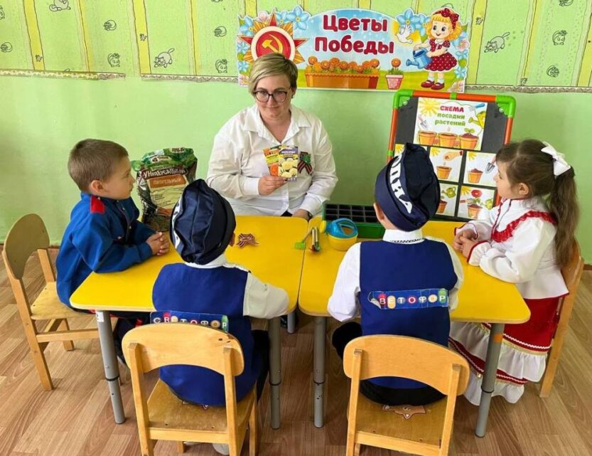Подробнее о статье Акция «Цветы Победы»